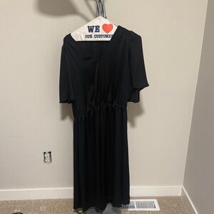 Banana Republic Classic Black Midi Dress